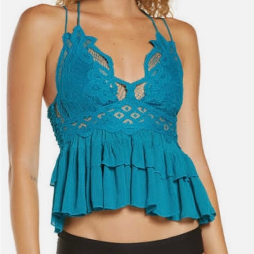 Free people Adella cami teal